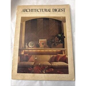 "VINTAGE Architectural Digest Magazine JULY/AUGUST 1973 Mid Century Modern